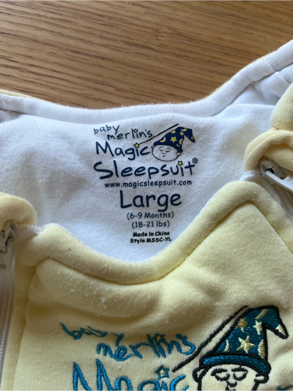 Magic Merlin Sleepsuit | Large (6-9 months) - Picture 6 of 6